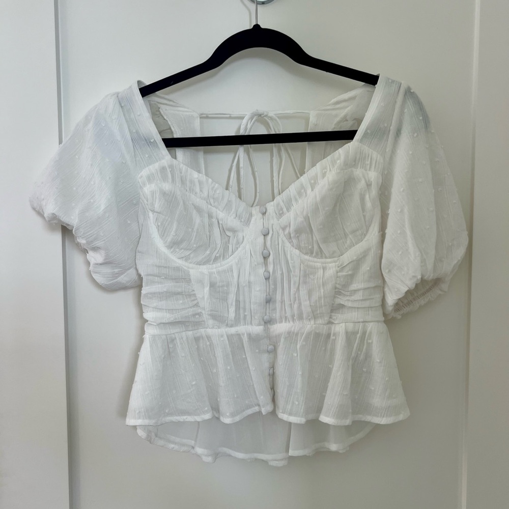ASTR The Label Clairemont Top in White